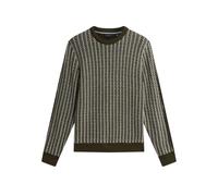 (M, Olive) Ted Baker Mens Textured Tailored Sweatshirt