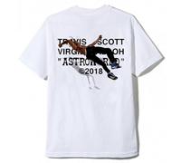 (M, One size) White Tee Shirt Travis Scott X Virgil Abloh