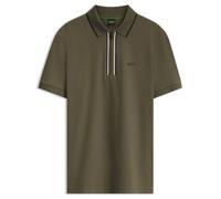 BOSS Mens Slim Fit Philix Polo Shirt - Colour: 398 Open Green - Size: Medium