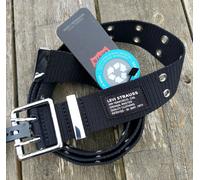 M or L Genuine LEVI'S Black Double Eyelet BELT Metal Buckle D7320