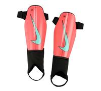 (M, Orange/Green) Nike Unisex Adult Charge Swoosh Shin Guards