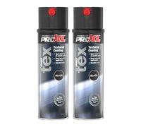 M+P Pro XL Pro Tex Black Texture Coating Aerosol 500ml x 2 | Texture Finish, Spray Paint