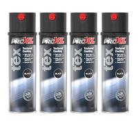 M+P Pro XL Pro Tex Black Texture Coating Aerosol 500ml x 4 | Texture Finish, Spray Paint