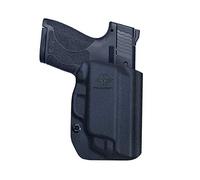 M&P Shield 9mm Holster OWB Kydex for Smith & Wesson M&P Shield 9mm / .40 M2.0 - with Integrated Laser Pistol Case - M&P Shield Holster OWB with Laser - Outside Waistband Carry 1.5-2 Inch Belt Clip