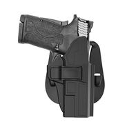 M&P Shield EZ Holster fit S&W M&P 9mm 380 Shield EZ, Smith & Wesson Performance Center M&P Shield EZ 9mm 380, Open Carry OWB Paddle Holster, Adjustable Cant & Quick Release - Right Handed
