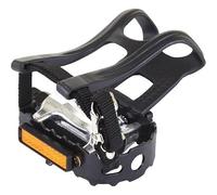 M Part Unisex Mpp23 Essential Alloy Pedals Including Toe Clips And Straps, 9/16 Inch Thread, Black, 9/16 Inches EU