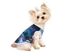 M Pet Breathable Sleeveless 3D Graphics Universe Space Print T-Shirt - Small to Medium Cats, Puppy, Yorkie, Dachshund, French Bulldog