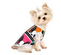 M Pet Breathable Sleeveless Colorful French Bulldog Print T-Shirt - Small to Medium Cats, Puppy, Yorkie, Dachshund, French Bulldog