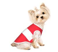 M Pet Breathable Sleeveless T-Shirt – Lightweight Austrian flag Print Tank Top Outfit for Small Medium Dogs