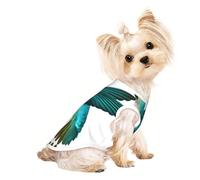 M Pet Breathable Sleeveless T-Shirt â€“ Lightweight Cute Hummingbird Print Tank Top Outfit for Small Medium Dogs