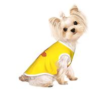 M Pet Breathable Sleeveless T-Shirt – Lightweight Flag of New Mexico Print Tank Top Outfit for Small Medium Dogs
