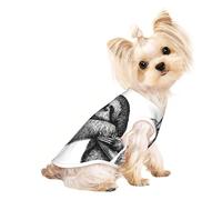 M Pet Breathable Sleeveless T-Shirt – Lightweight Sloth Print Tank Top Outfit for Small Medium Dogs