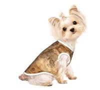 M Pet Breathable Sleeveless T-Shirt – Lightweight Vintage Old World Map Print Tank Top Outfit for Small Medium Dogs