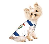 M Pet Breathable Sleeveless T-shirt, Cool Soft Summer Puppy Tank Top, Cute West Virginia Flag Print Clothes for Dog & Cat
