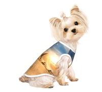M Pet Breathable Sleeveless T-Shirt for Cats & Dogs â€“ Lightweight Egyptian Pyramid in Desert Print Tank Top with Stretchy