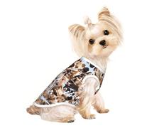 M Pet Breathable Sleeveless T-Shirt for Cats & Dogs - Lightweight Cute Pet Dogs Print Tank Top with Stretchy