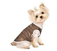 M Pet Breathable Sleeveless T-Shirt - Rustic Old Barn Wood Print Stretchy Vest, Lightweight Tank Top for Small to Medium Pets