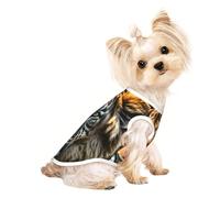 M Pet Breathable Sleeveless T-Shirt - Soft African animals Print Stretchy Vest for Small Medium Dogs & Cats