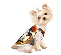 M Pet Breathable Sleeveless T-Shirt - Soft Cute Alpaca Llama Print Stretchy Vest for Dogs & Cats, Lightweight Tank Top