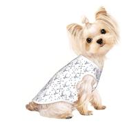 M Pet Breathable Sleeveless T-Shirt - Soft Hunting Arrows Triangles Deer Print Stretchy Vest for Dogs & Cats, Lightweight Tank Top