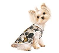 M Pet Breathable Sleeveless T-Shirt - Soft Imagen De Pug Print Stretchy Vest for Dogs & Cats, Lightweight Tank Top