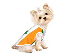 M Pet Breathable Sleeveless T-Shirt - Soft Irish Flag Print Stretchy Vest for Dogs & Cats, Lightweight Tank Top