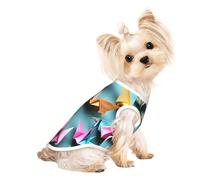 M Pet Breathable Sleeveless T-Shirt - Soft origami paper crane Print Stretchy Vest for Small Medium Dogs & Cats