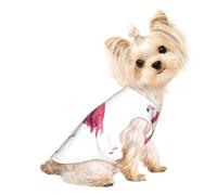 M Pet Breathable Sleeveless Watercolor Flamingos Print T-Shirt - Small to Medium Cats, Puppy, Yorkie, Dachshund, French Bulldog