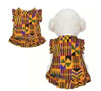 M Pet Dog Breathable African Tribal Ethnic Texture Print Sleeveless T-Shirt