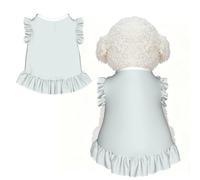 M Pet Dog Breathable waxy white Print Sleeveless T-Shirt | Small Medium Cats Puppy Chihuahua Yorkie Dachshund French Bulldog - Lightweight Tank Top Dog Shirt Soft Stretchy Vest