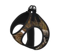 M Pet Leash Vest Dog Harness â€“ Small Sized beaver working Print Leash Set with Buckle, Canine Companion Outdoor dog walking