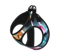 M Pet Leash Vest Dog Harness â€“ Small Sized origami paper crane Print Leash Set with Buckle, Canine Companion Outdoor dog walking