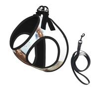 M Pet Leash Vest Dog Harness - Small Sized, Horse Race Riding Sport Print Adjustable for Outdoor Travel and Walking
