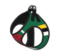M Pet Leash Vest Dog Harness - Small Sized Leash Set, Flag of the Commonwealth of Dominica Print Puppy Breathable Mesh for Canine Companions