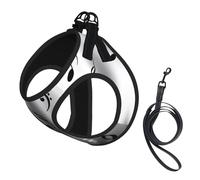 M Pet Leash Vest Dog Harness - Small Sized, Music Notes Print Print Adjustable for Outdoor Travel and Walking