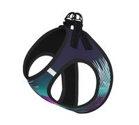 M Pet Leash Vest & Dog Harness - Small Sized Music sound wave Print Leash Set with Buckle, Canine Companion Outdoor Travel