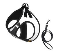 M Pet Leash Vest Dog Harness - Small Sized, penguin dabbing Print Adjustable for Outdoor Travel and Walking