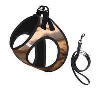M Pet Leash Vest Dog Harness - Small Sized, pheasant hunting Print Adjustable for Outdoor Travel and Walking