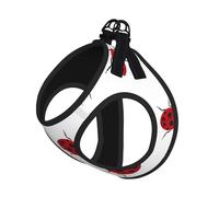 M Pet Leash Vest Dog Harness - Small Sized, Seven Star Ladybird Print Adjustable for Outdoor Travel and Walking