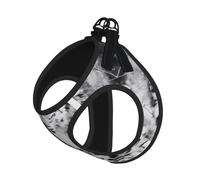 M Pet Leash Vest Dog Harness - Small Sized, Snow Leopard Print Adjustable for Outdoor Travel and Walking