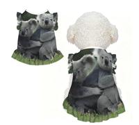 M Pet Sleeveless Cute Koala bear Print T-Shirt Skirt Clothes