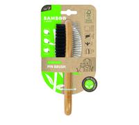 M-PETS Bamboo Double-Sided Pin Brush