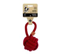 M-Pets Coto Ball Rope Dog Toy Red (6.5Cm)