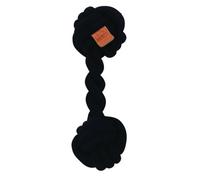 M-Pets Coto Double Ball Rope Dog Toy Black (28Cm)