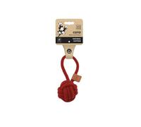 M-Pets Coto Eco Rope Dog Toys Red Loop Ball 6.5 Cm