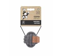 M-PETS COTO GREY BALL 6.5CM KNITTED BALL TOY