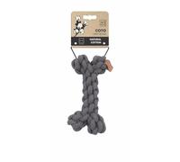 M-PETS COTO GREY BONE 19CM KNITTED BONE TOY