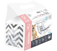 M-PETS Female Dog Diapers L 10 Pack
