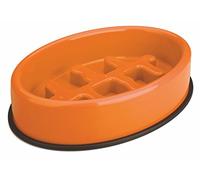M-PETS MPets 10504017 Fishbone Dog Bowl Melamine 1200 ml Orange