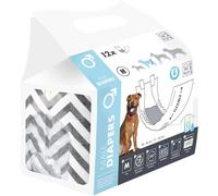M-PETS - MPETS Diapers - Male Dog Nappies - M - x12
